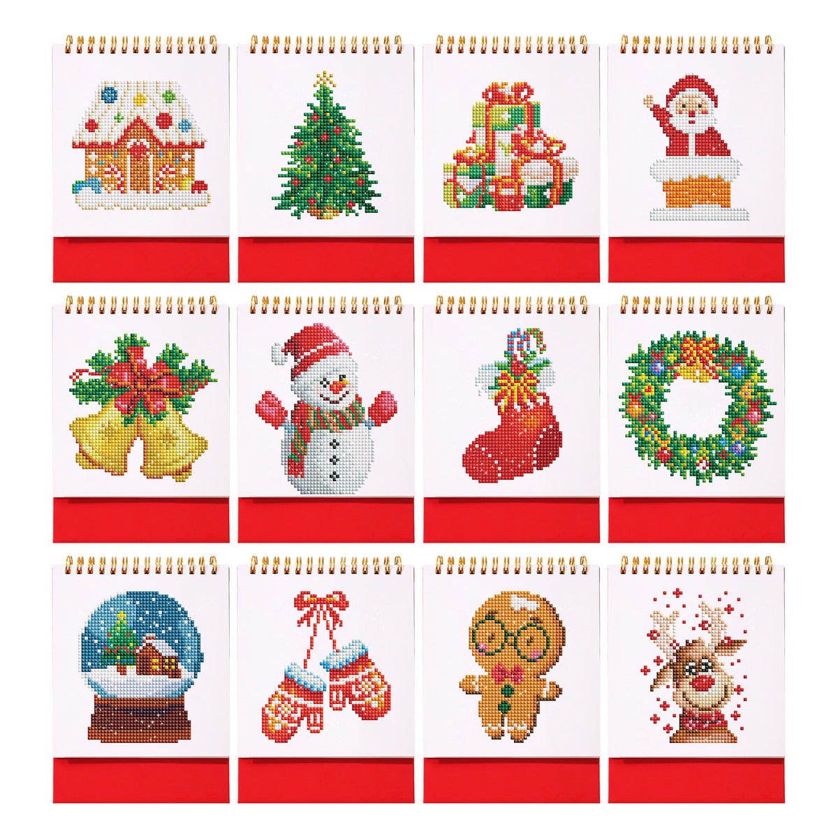 Diamond Painting Kalender 2026 – Bloemenletters