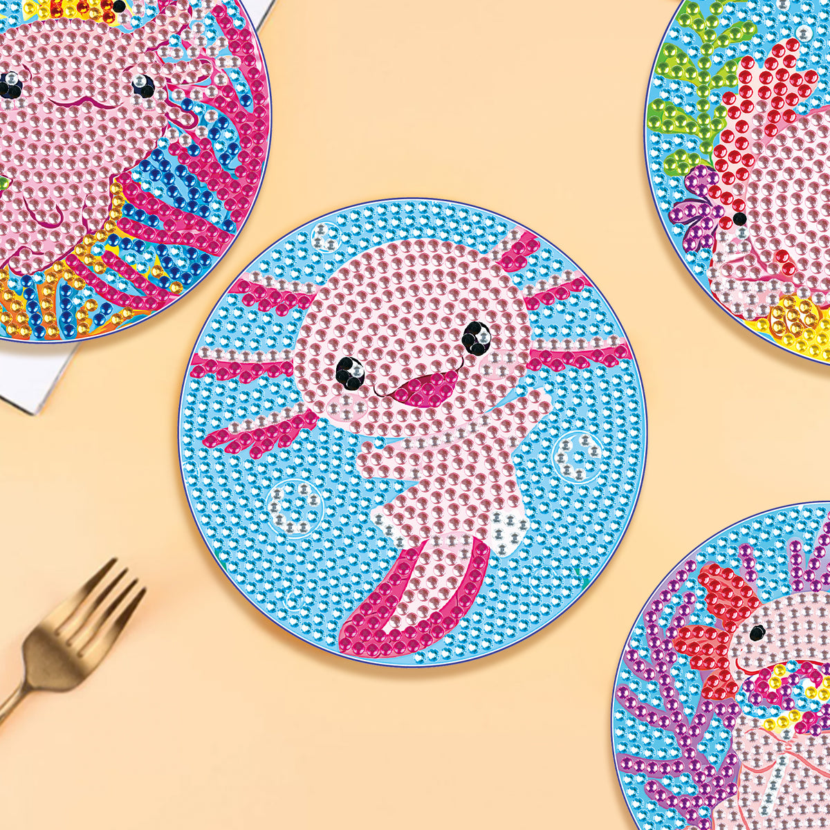 10 stuks diamanten onderzetters met houder, onderzetters, diamantschilderij, onderzetters voor diamantschilderij, volwassenen en kinderen, onderzetters met houder voor diamanten, doe-het-zelf 10 stuks diamanten onderzetters met houder, onderzetters, diamantschilderij, onderzetters voor diamantschilderij, volwassenen en kinderen, onderzetters met houder voor diamanten, doe-het-zelf