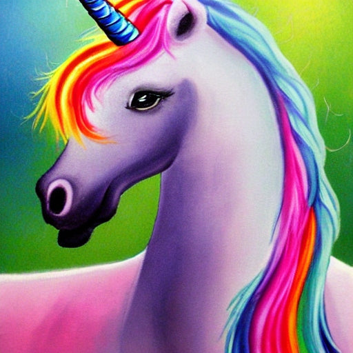 Diamond painting unicorn paardkop