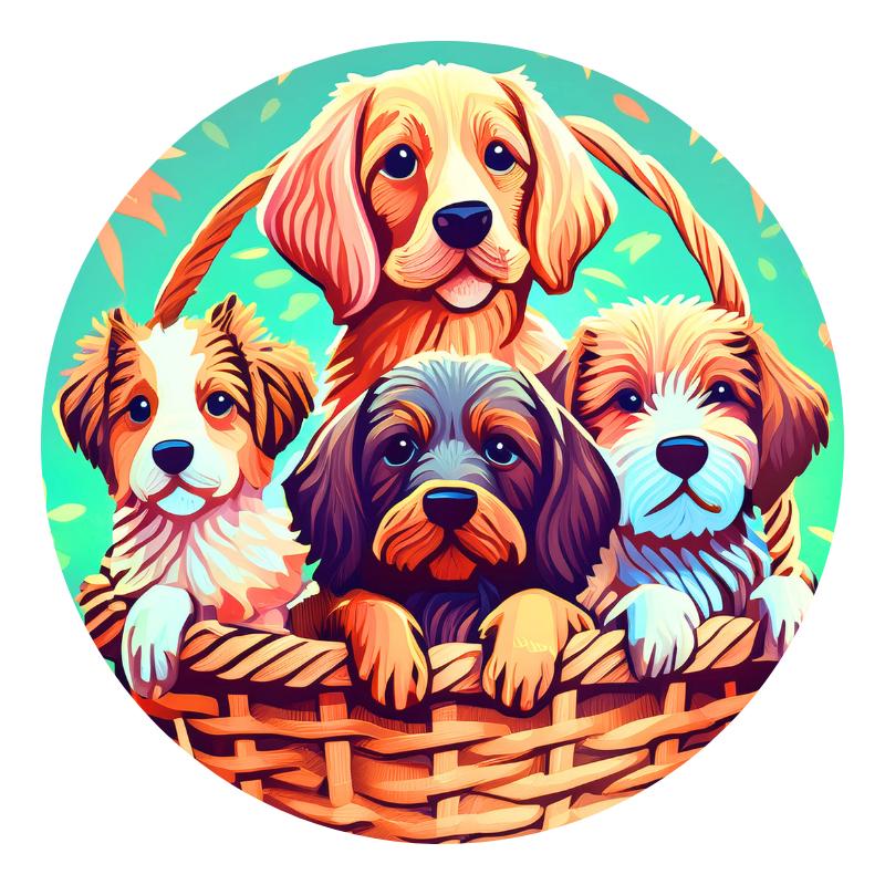 Diamond painting honden