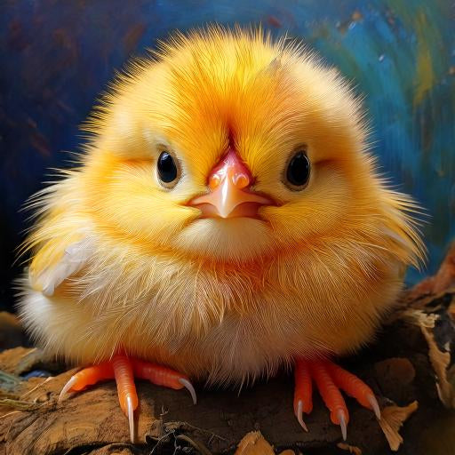 Diamond painting kuiken