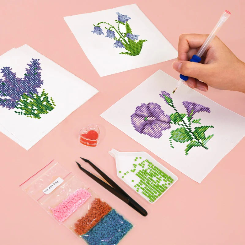 Diamond painting bloemen mini