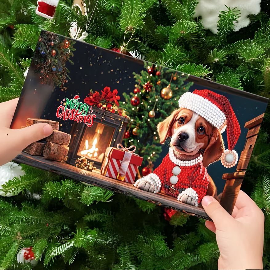 Diamond painting kerstkaart kopen