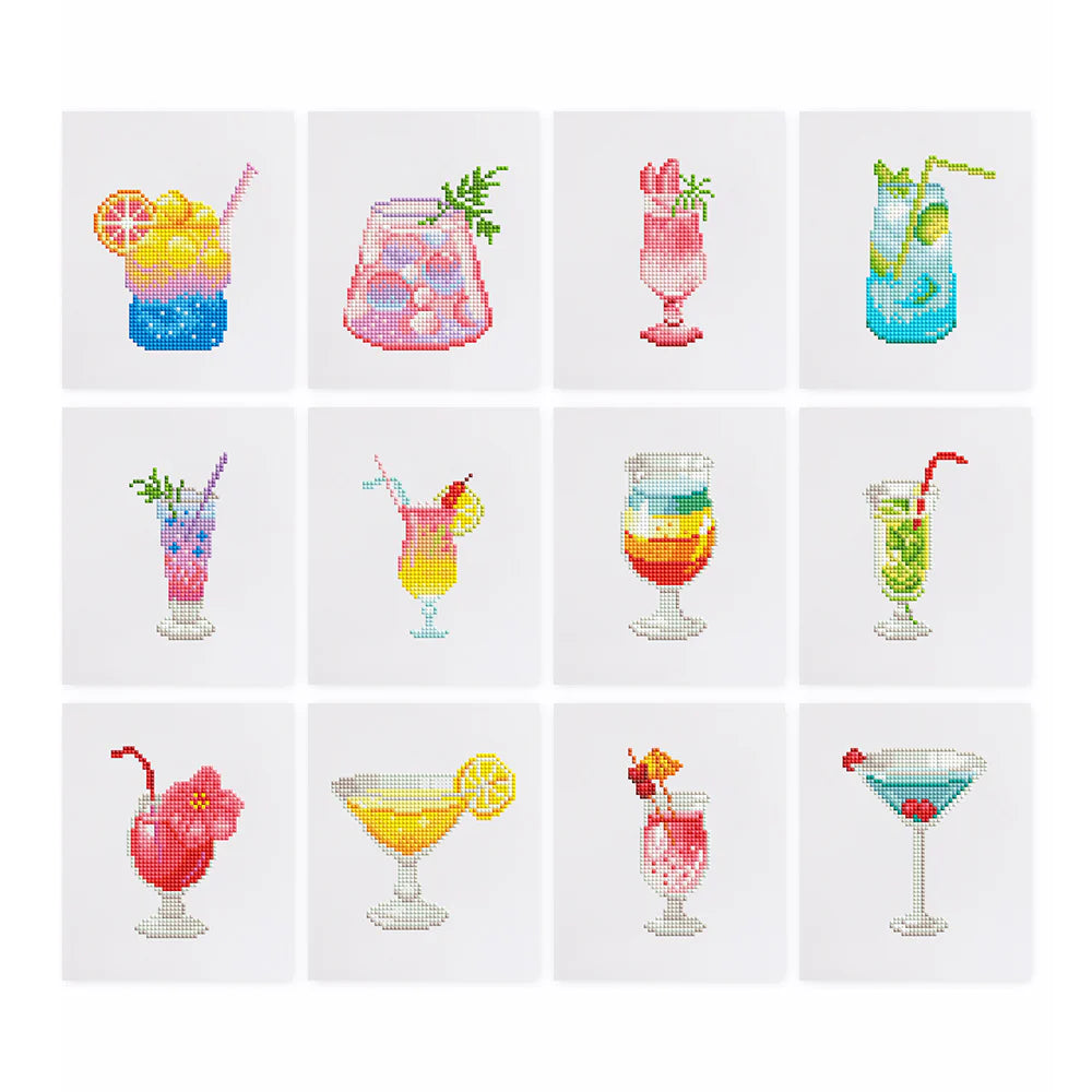 Diamond painting mini cocktails