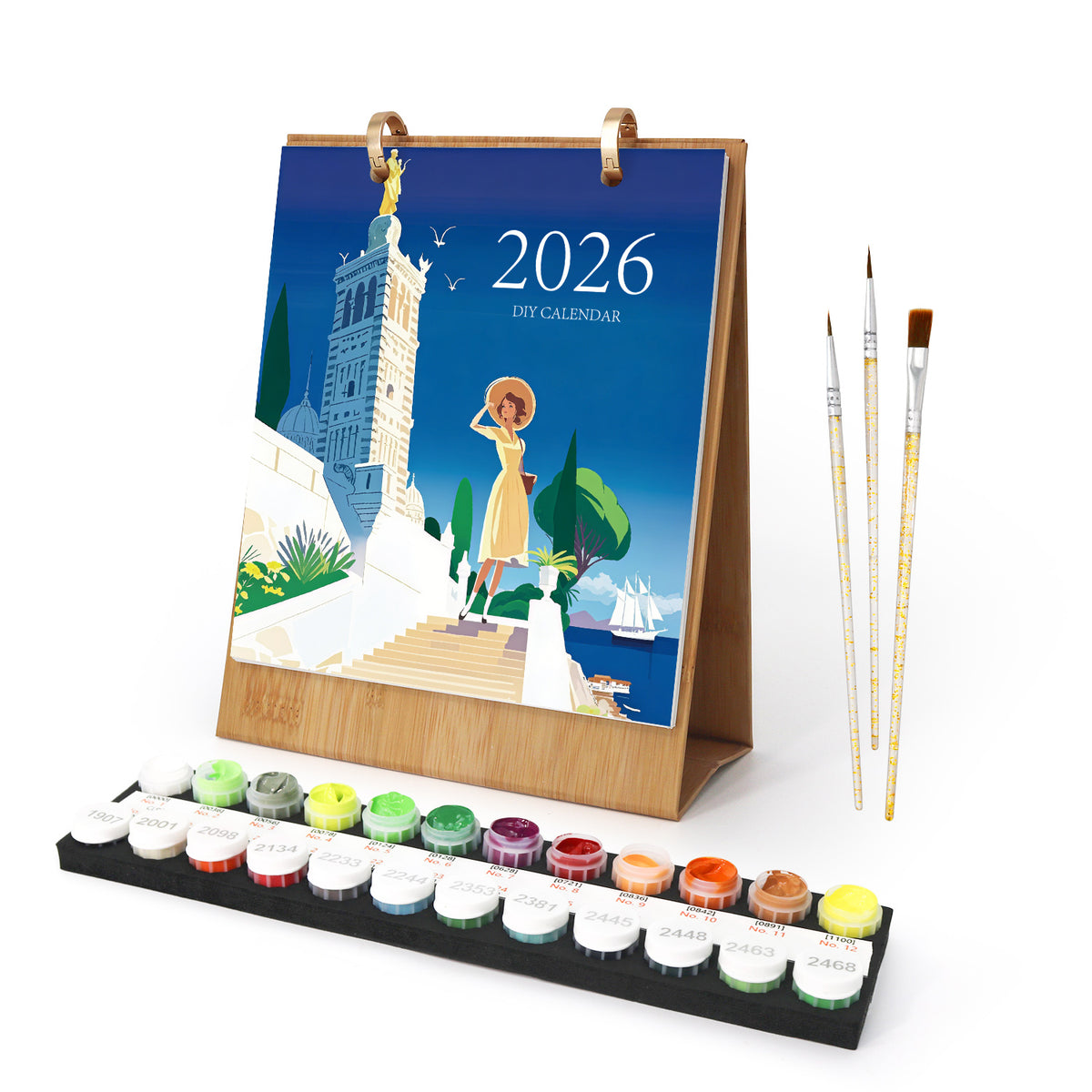 Schilderen op nummer | kalender 2026 landen