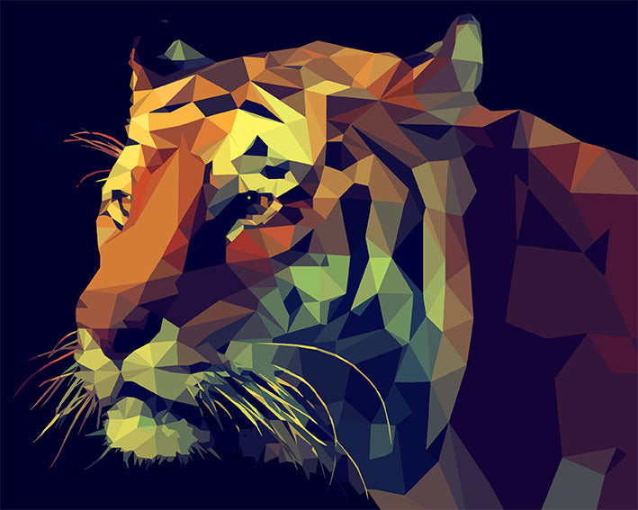 diamond painting tijger
