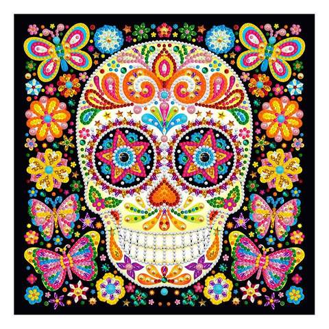 diamond painting glow in the dark doodshoofd