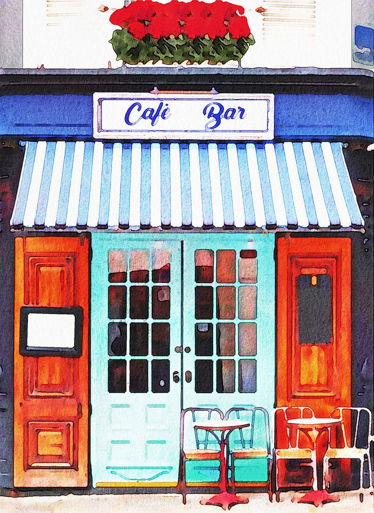 Diamond painting café bistro Parijs