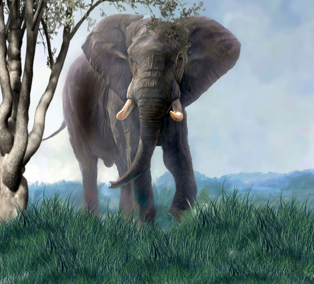 Diamond painting olifant kunst