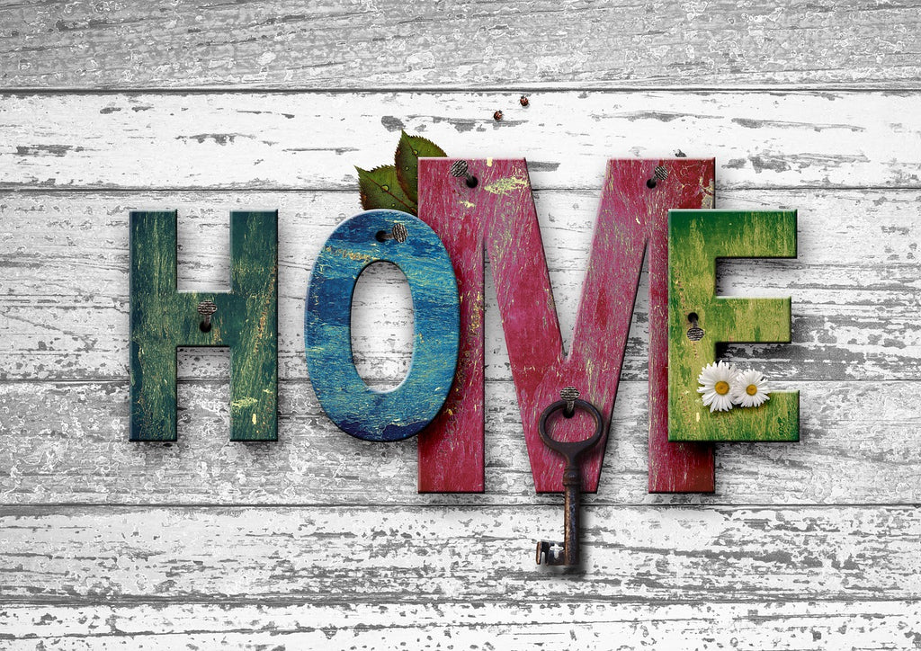 diamond painting teksten home kleurrijk