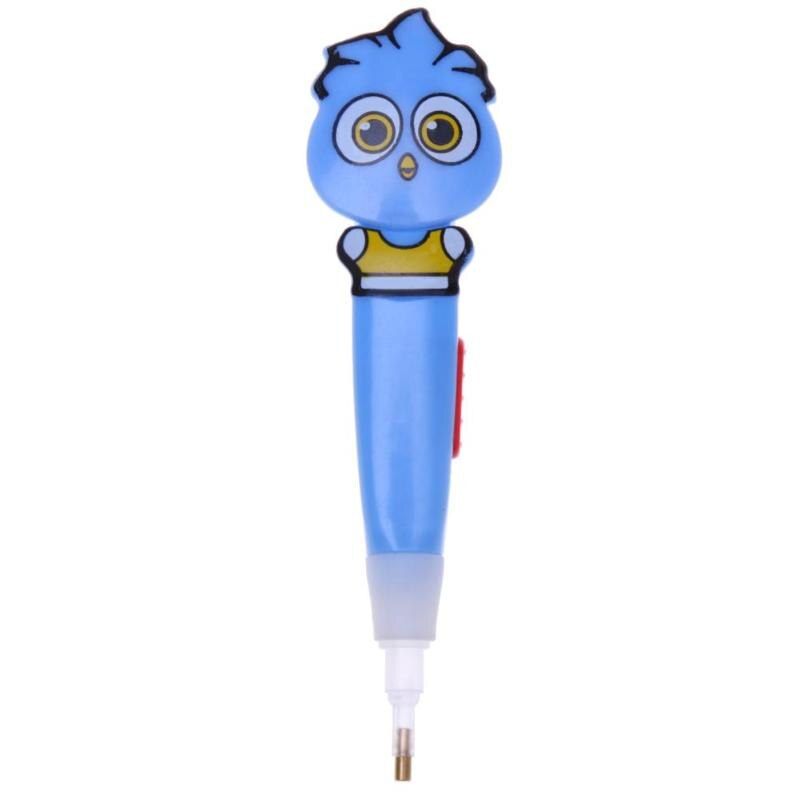 Diamond painting blauwe pen met LED 