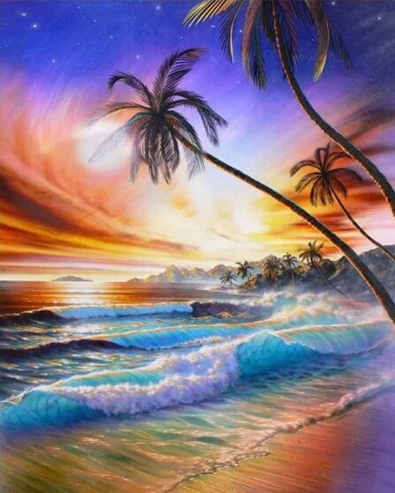 diamond painting zee palmbomen