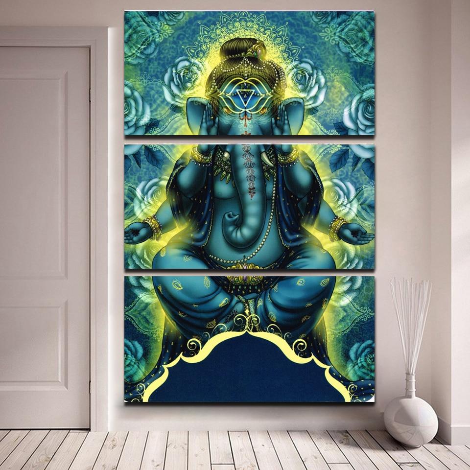 diamond painting drieluik ganesha