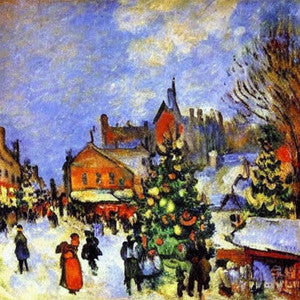 diamond painting dorpje wintersferen