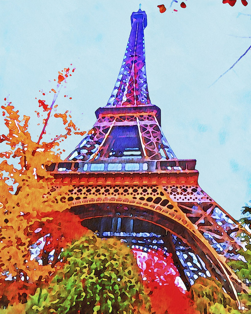 Diamond painting kleurrijke Eiffeltoren