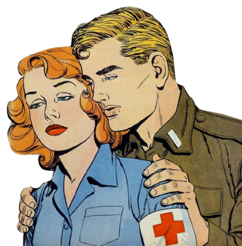 Diamond painting militair en verpleegkundige verliefd