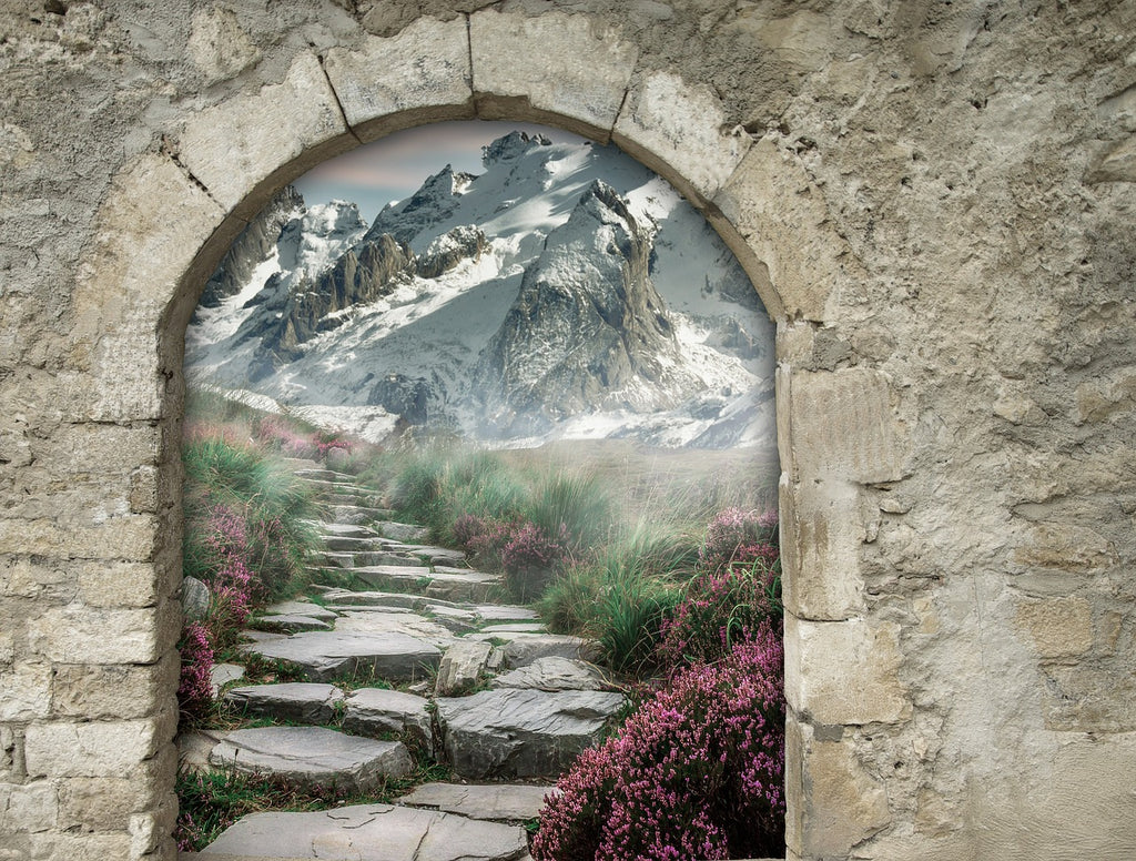 Diamond painting natuur fantasie poort