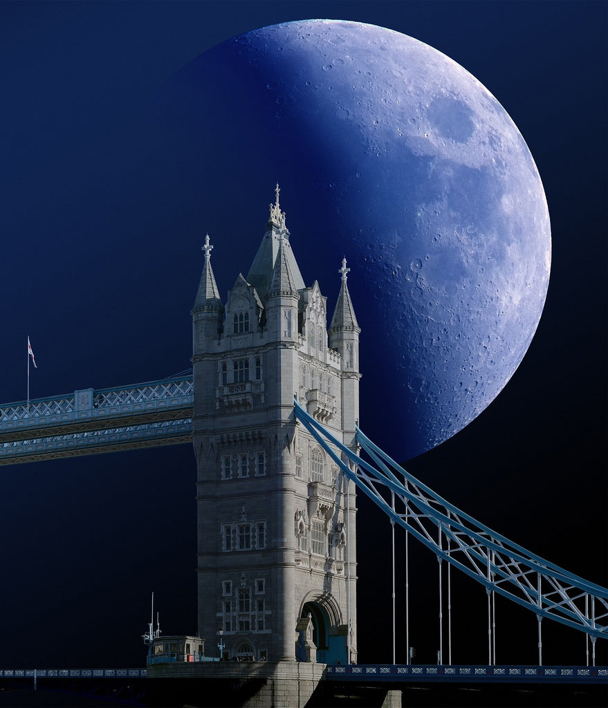 Diamond painting Tower Bridge Londen maan