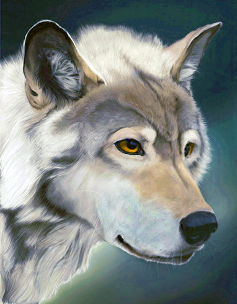 diamond painting wolf